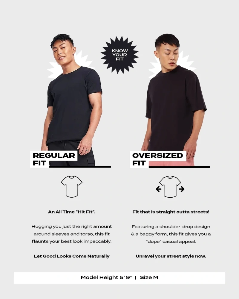 Mens Black Oversized T-shirt