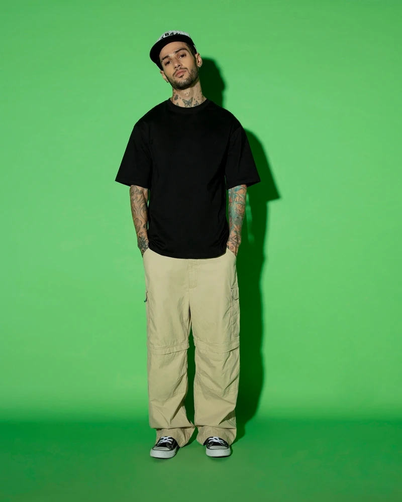 Mens Black Oversized T-shirt
