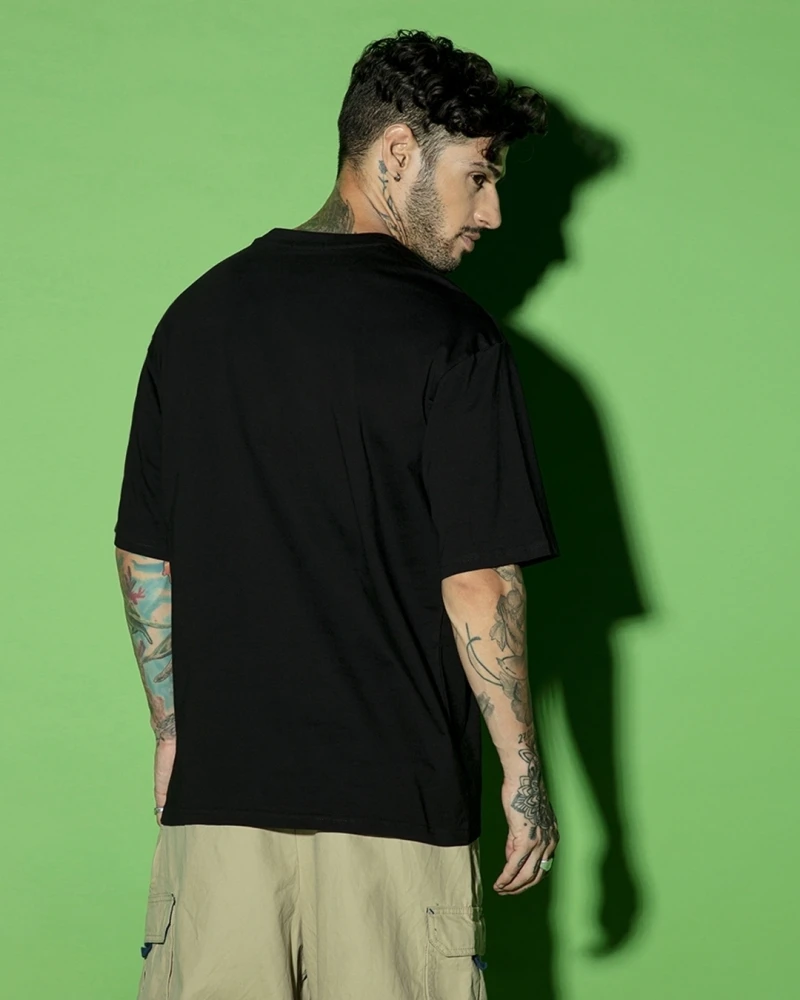 Mens Black Oversized T-shirt